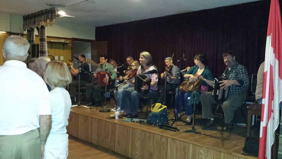 Boston Comhaltas Ceili Band playing at fundraiser ceii 2014